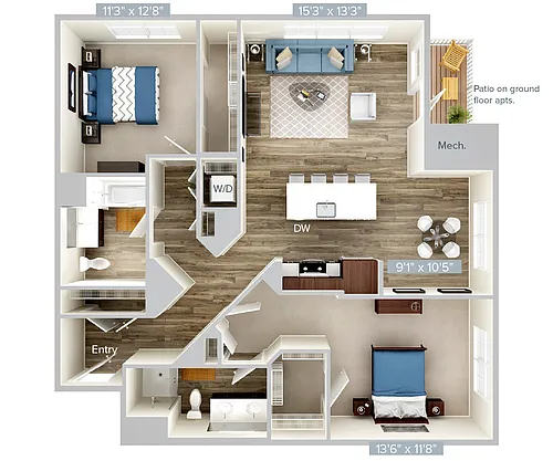 Floor plan B8-1235