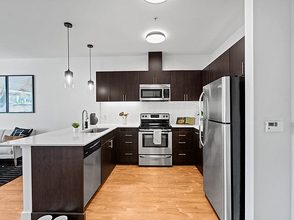 Kitchen at The Parker Apartments in Portland, OR 97209