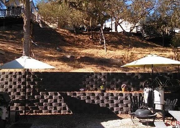 Beautiful Retaining Wall That Backups to Open Space