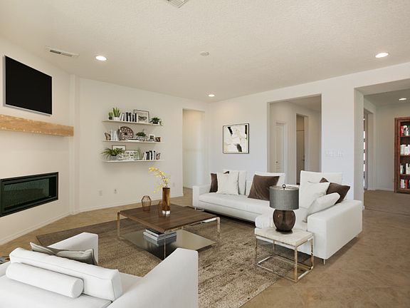 The spacious living room boasts plenty of room for relaxation.