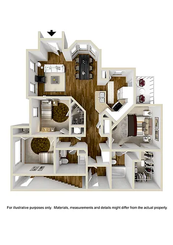 Floor plan Three Bedroom