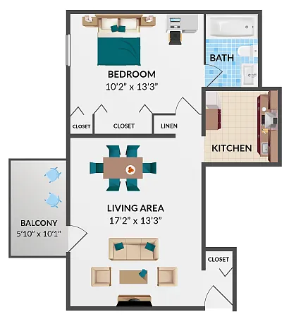 Floor plan A1R