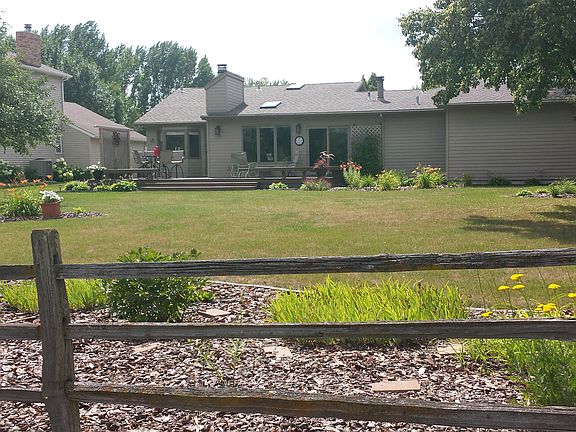 Large landscaped back yard