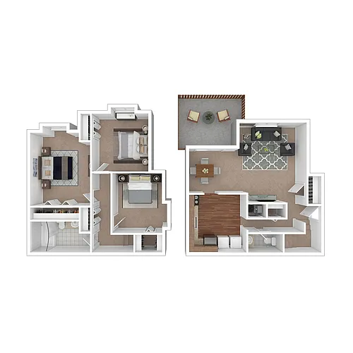 Floor plan C1 Brockton Green Townhome