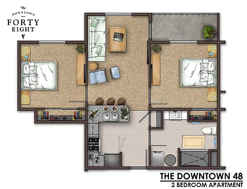 Floor plan Two Bedroom