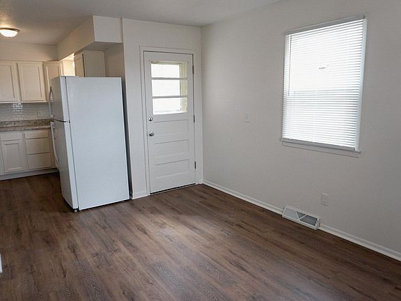 Dining room located off of the kitchen