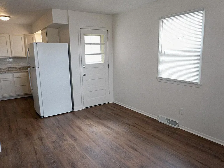 Dining room located off of the kitchen