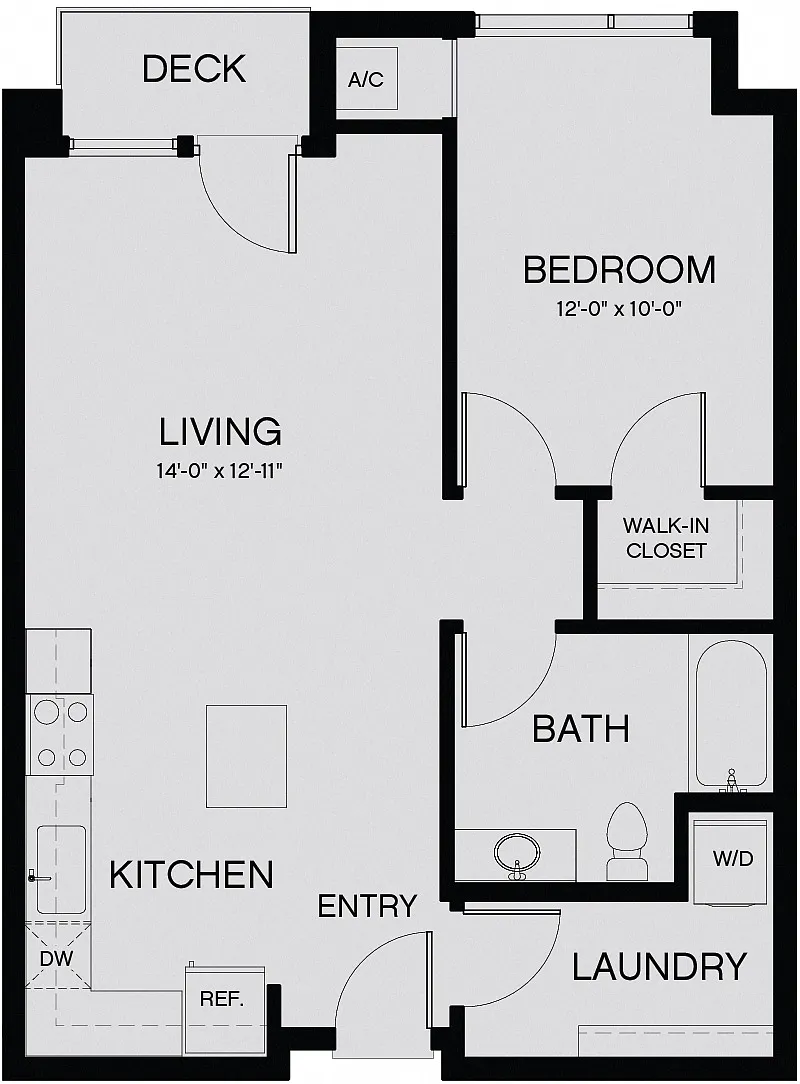 Floor plan Plan 1A