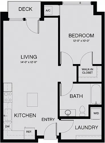 Floor plan Plan 1A