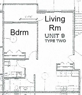 Floor plan 1 Bedroom 1 Bathroom Upper Level