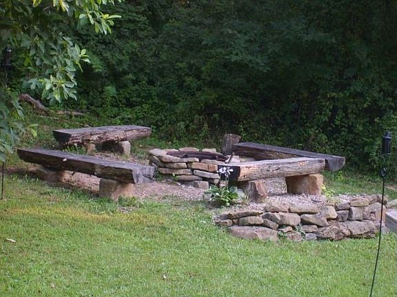 Large outdoor fire pit