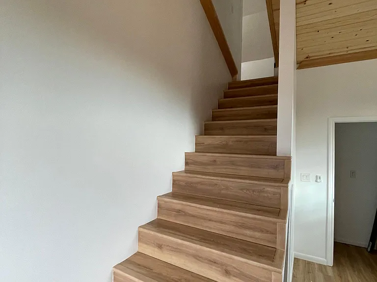stairs to closed in loft
