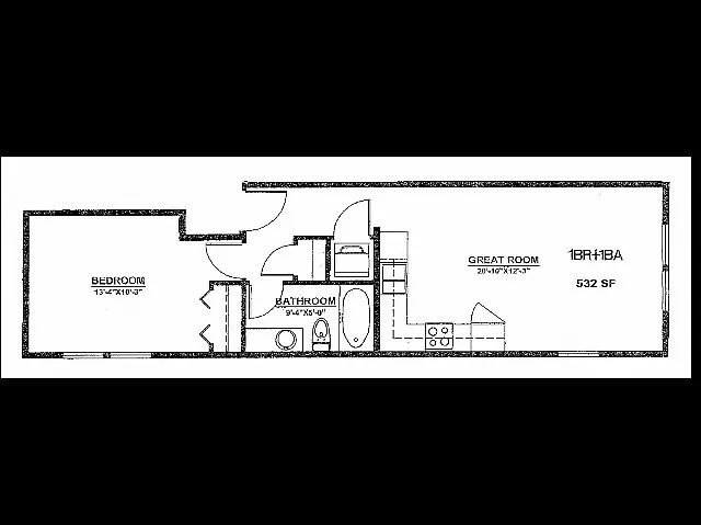 1x1 C 532sqft 1x1 C 532sqft