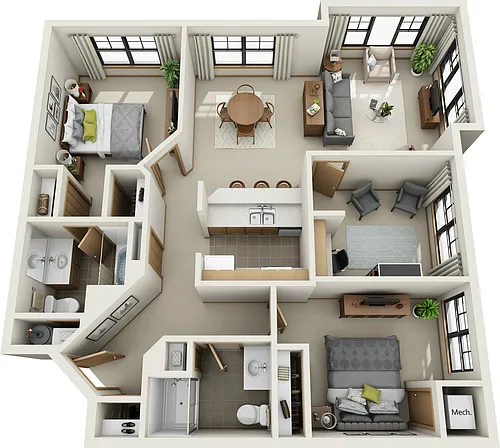 Floor plan Shakespeare 1