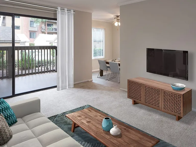 Classic Package II living room with carpet