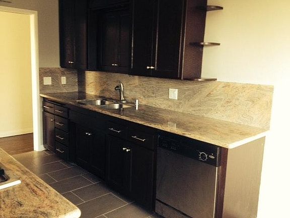 Granite countertops and stainless appliances