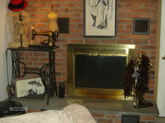 fireplace/family room lower level