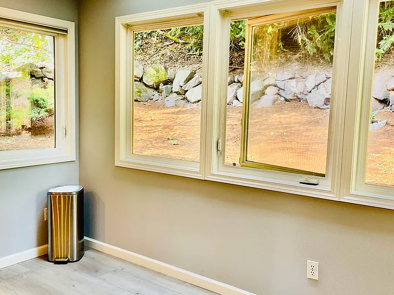 Skylight over dining area