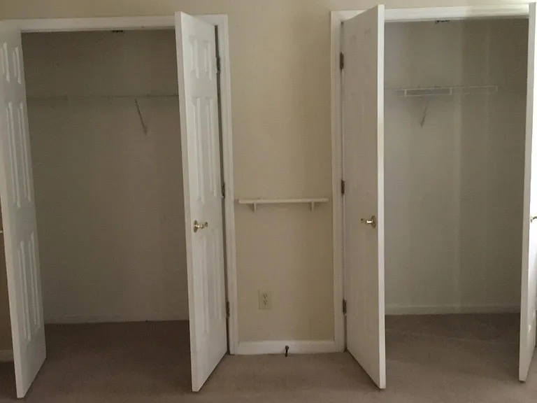 Master bedroom closets.