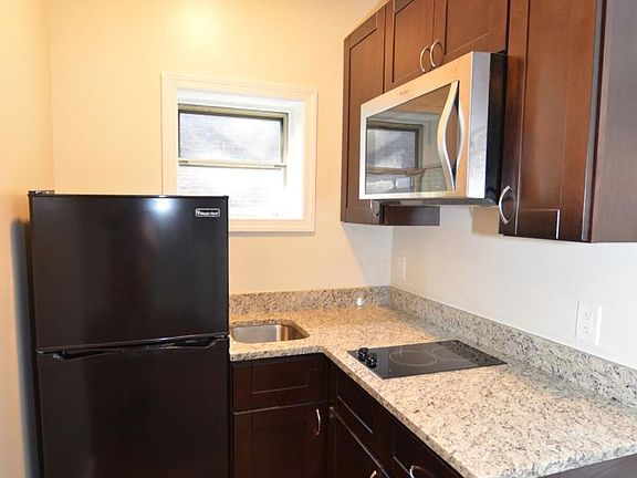 Sleek black new appliances