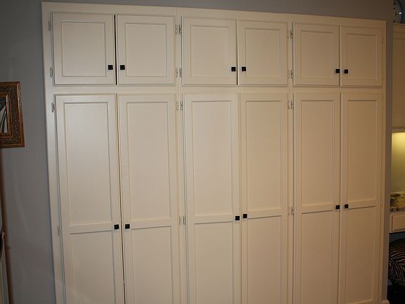 Wall of cabinets