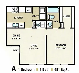 Floor plan 1X1
