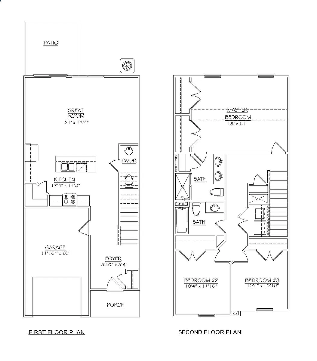 Floor plan 3 Bed 2.5 Bath