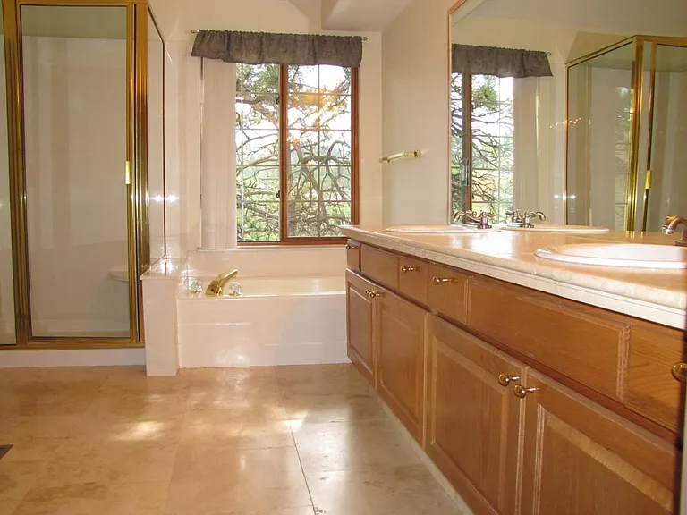 large, beautiful master bath