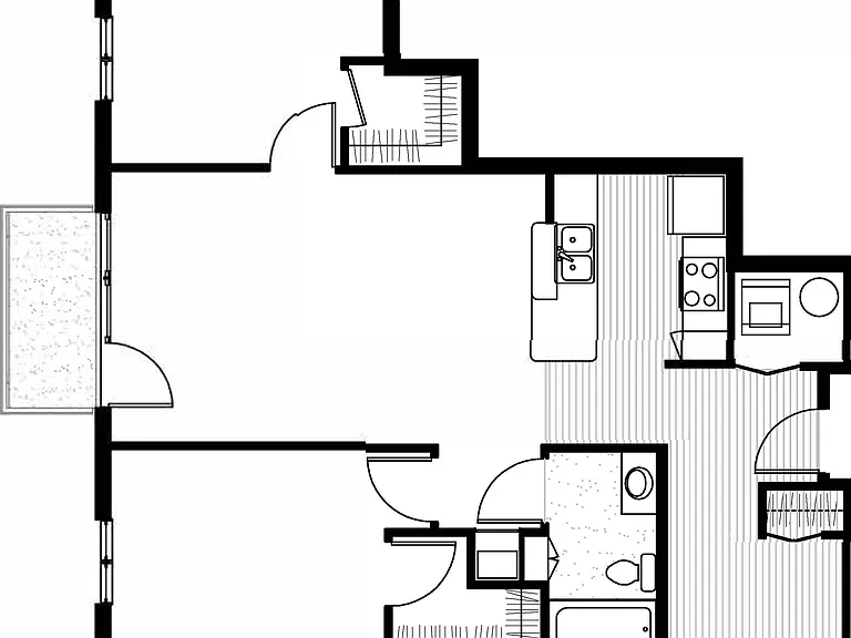 2x1 - Den floor plan The Byron at Crescent Village