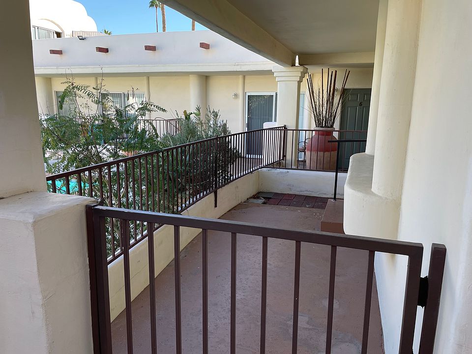 Personal outdoor patio overlooking the pool