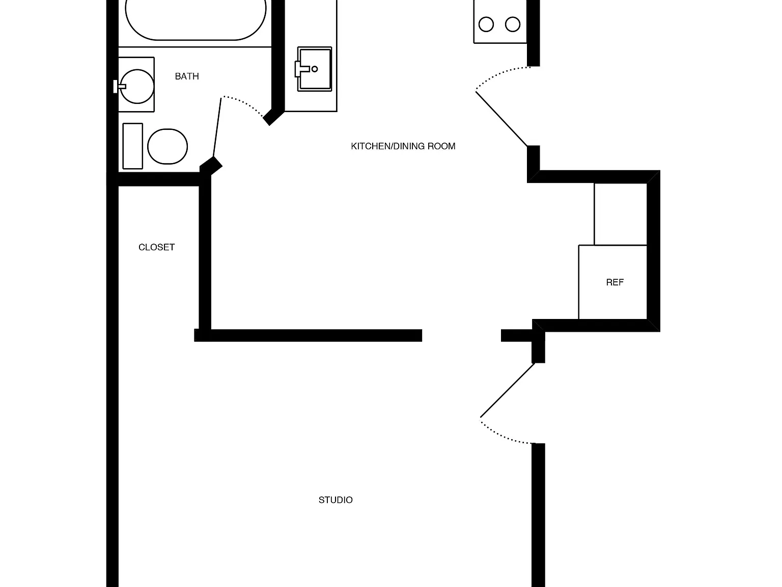 Studio, $1,325 — Photo 2