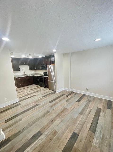 Kitchen, open concept to living room.