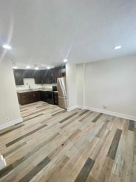 Kitchen, open concept to living room.