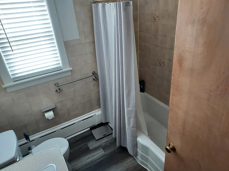 Recently refurbished bathroom.