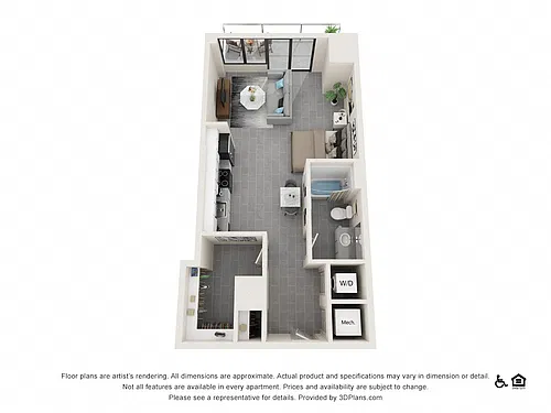 Floor plan Studio D