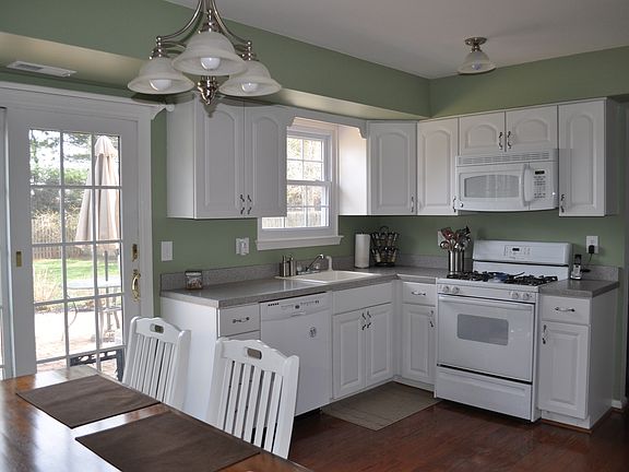Kitchen with hard wood floors