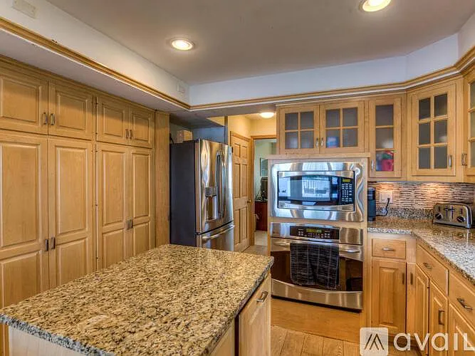 New appliances including dishwasher, Microwave, Oven, Gas Stove Grill.