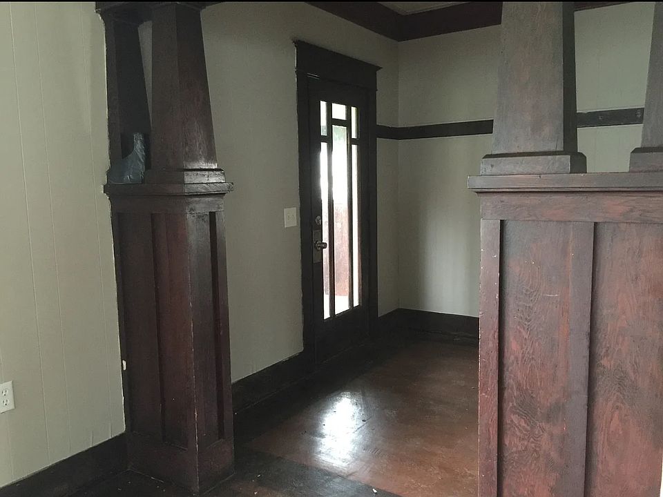 Gorgeous Craftsman Bungalow detailing in the entry way with old growth fir finishes.