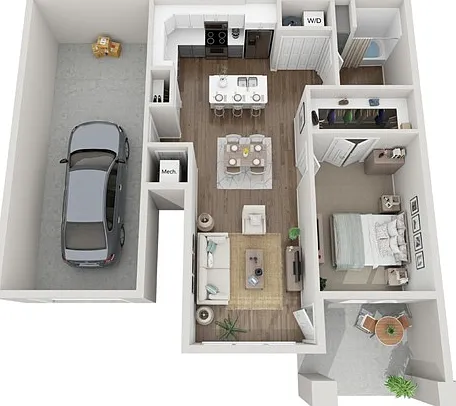 Floor Plan 1C | Seasons at Mount Pleasant | Apartments in Mount Pleasant, WI Floor Plan 1C | Seasons at Mount Pleasant | Apartments in Mount Pleasant, WI