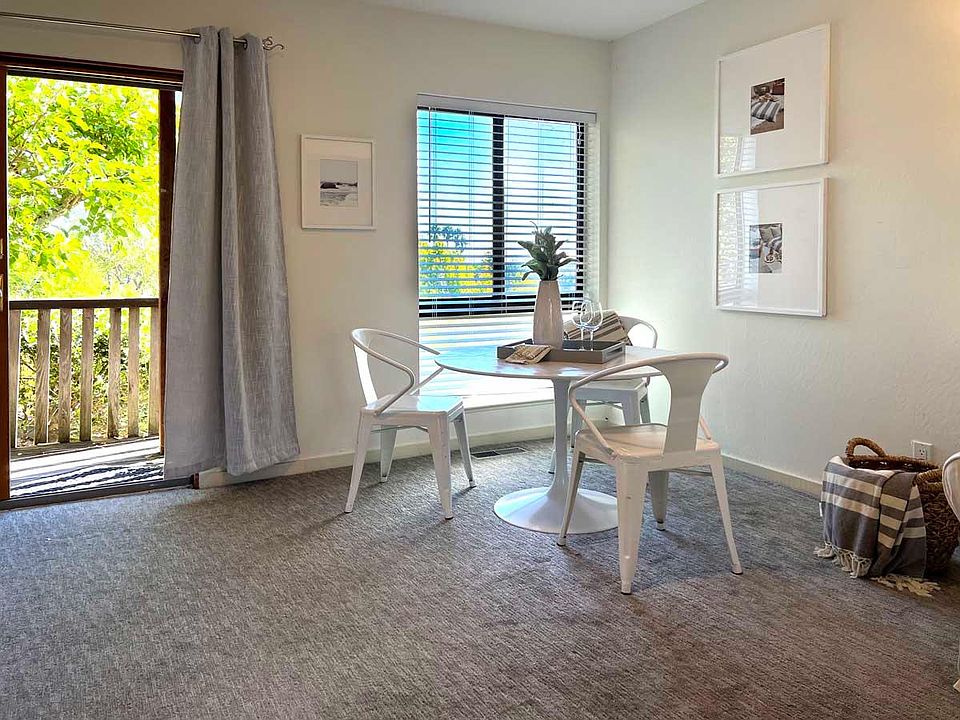 Dining area and front door.