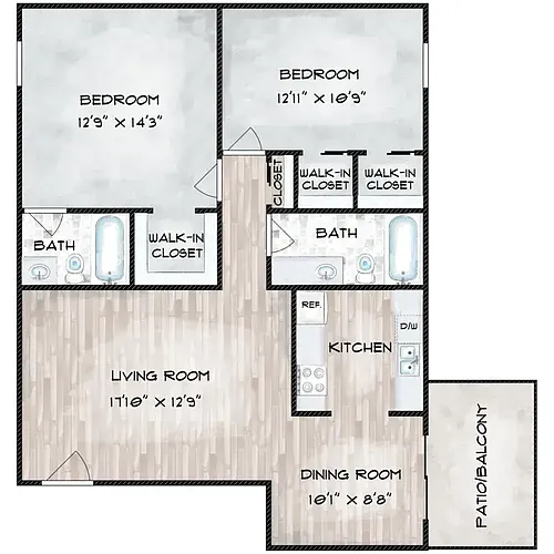 Floor plan B3
