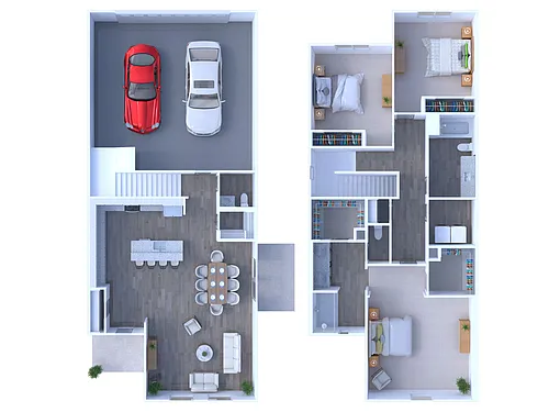 Floor plan 3B Garden