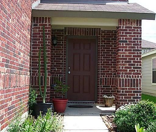 Cozy covered porch entry