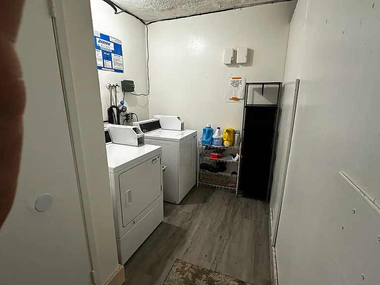 On-Site Laundry, Newly Renovated, New W/D Machines, All APP Based, no Coins Needed. Storage for personal soaps, etc.. Locked Door for Security
