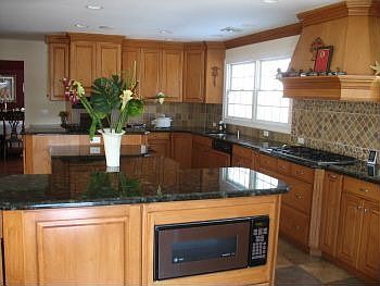 enormous custom kitchen