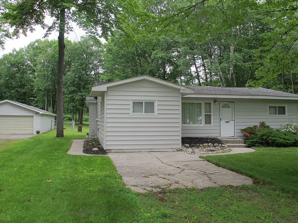 Front view of house & garage