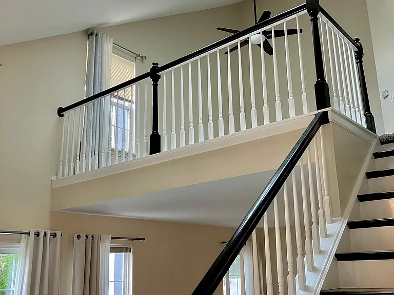 Open loft with skylights on the second floor
