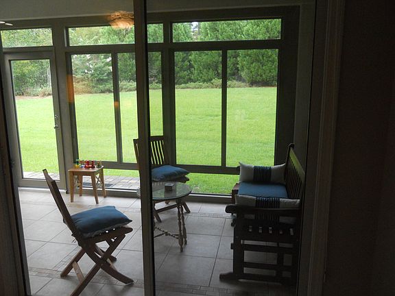 Lanai and view of backyard