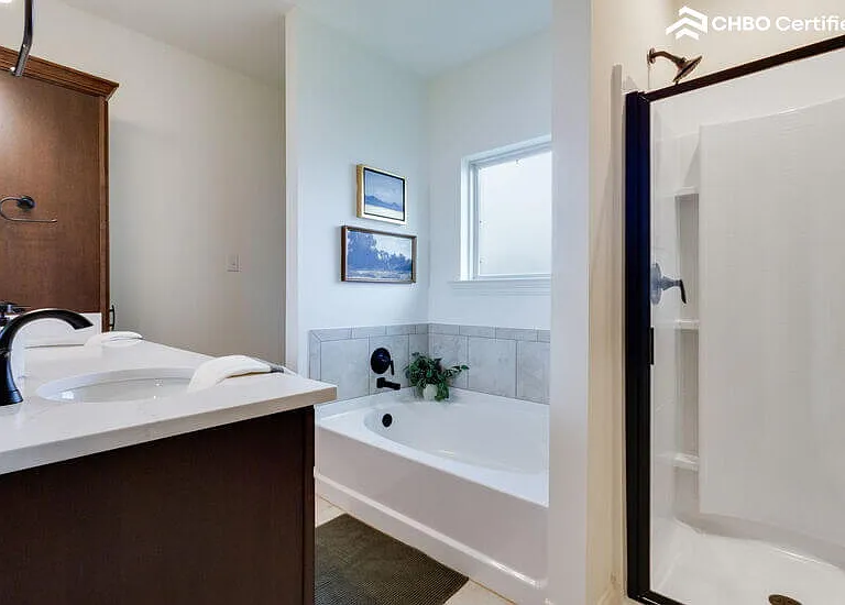 Master tub & shower