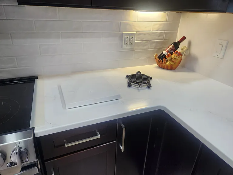 Quartz block to set hot things on along with our turtle hot plate .